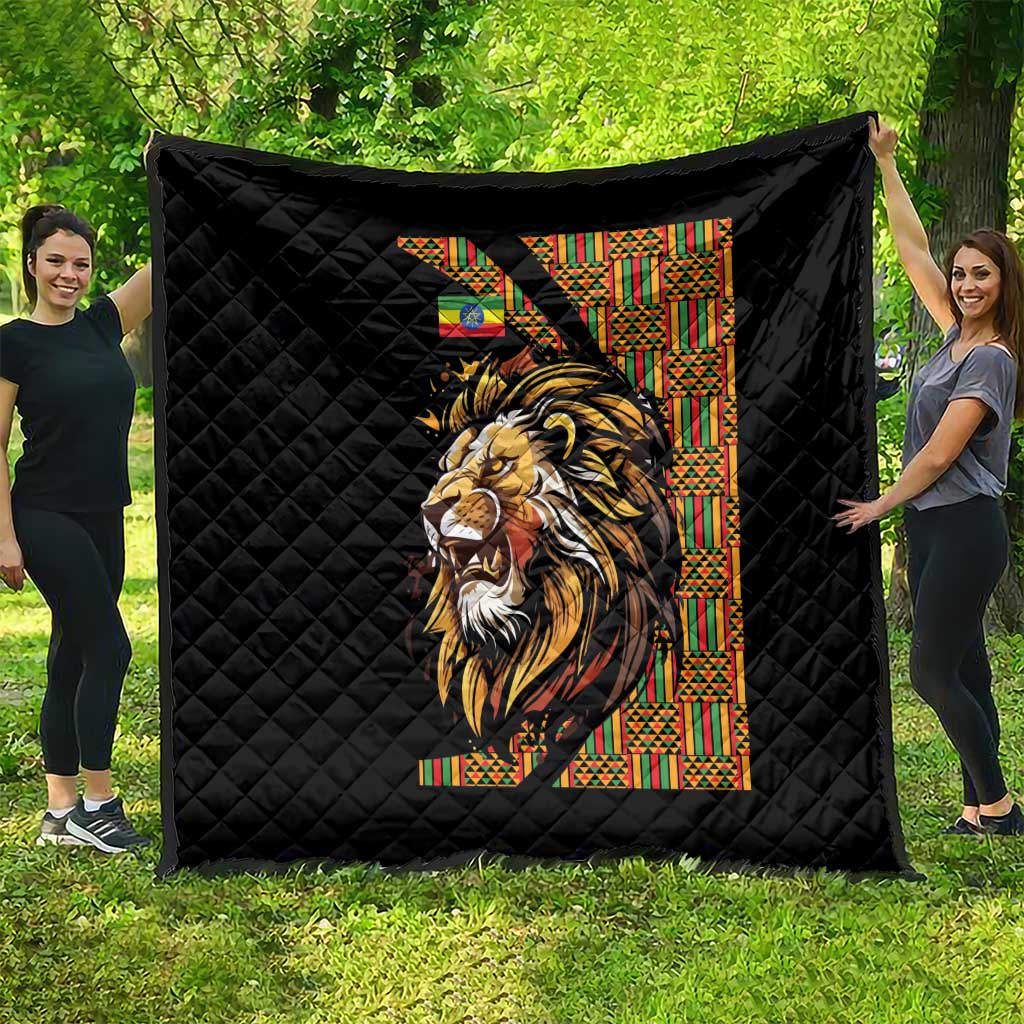 Ethiopia Quilt Ethiopian Lion Style Pattern - Wonder Print Shop