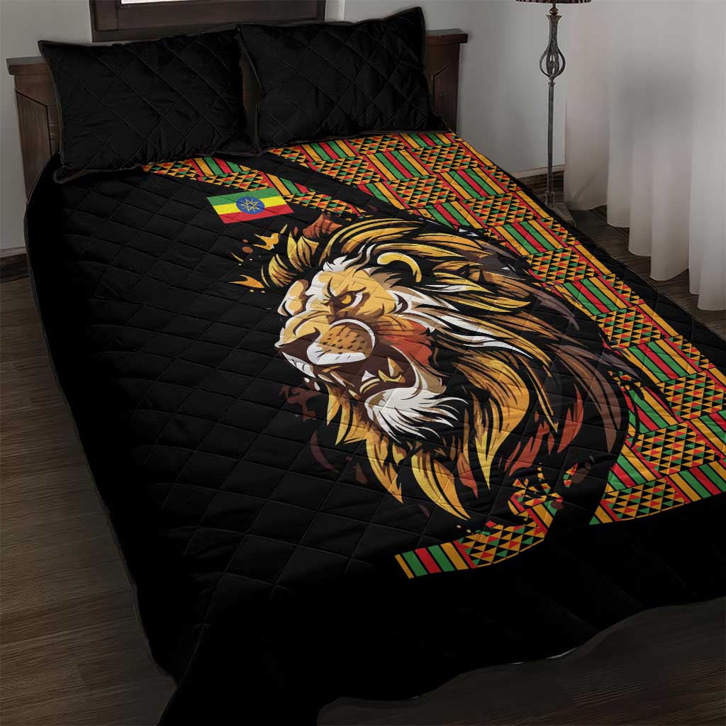 Ethiopia Quilt Bed Set Ethiopian Lion Style Pattern - Wonder Print Shop