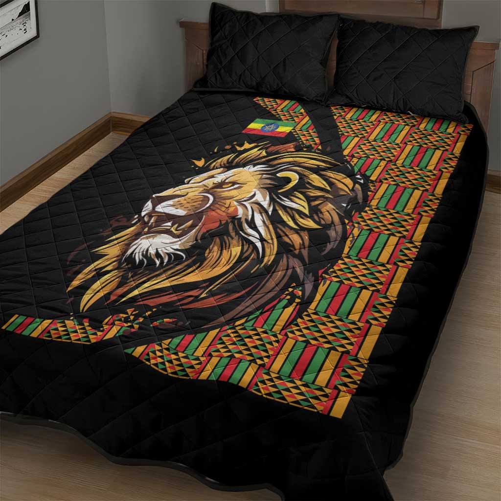 Ethiopia Quilt Bed Set Ethiopian Lion Style Pattern - Wonder Print Shop
