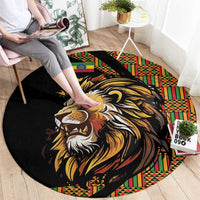 Ethiopia Round Carpet Ethiopian Lion Style Pattern