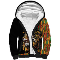 Ethiopia Sherpa Hoodie Ethiopian Lion Style Pattern - Wonder Print Shop