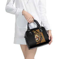 Ethiopia Shoulder Handbag Ethiopian Lion Style Pattern