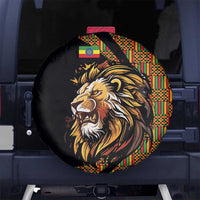 Ethiopia Spare Tire Cover Ethiopian Lion Style Pattern - Wonder Print Shop