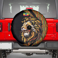 Ethiopia Spare Tire Cover Ethiopian Lion Style Pattern - Wonder Print Shop