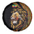 Ethiopia Spare Tire Cover Ethiopian Lion Style Pattern - Wonder Print Shop