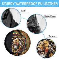 Ethiopia Spare Tire Cover Ethiopian Lion Style Pattern - Wonder Print Shop