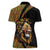 Ethiopia Women Polo Shirt Ethiopian Lion Style Pattern - Wonder Print Shop