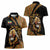 Ethiopia Women Polo Shirt Ethiopian Lion Style Pattern - Wonder Print Shop
