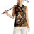 Ethiopia Women Sleeveless Polo Shirt Ethiopian Lion Style Pattern - Wonder Print Shop