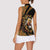 Ethiopia Women Sleeveless Polo Shirt Ethiopian Lion Style Pattern - Wonder Print Shop