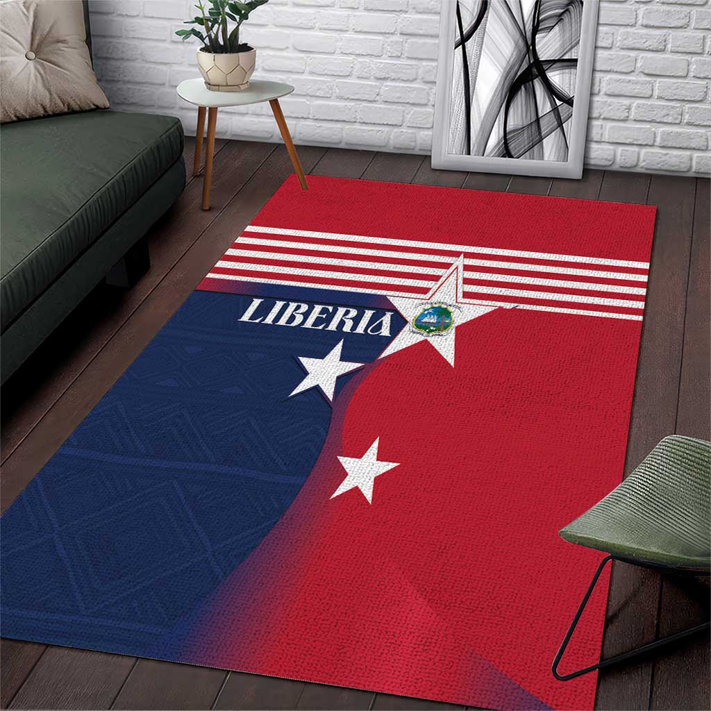 Liberia National Flag Day Area Rug All Hail Liberia Hail