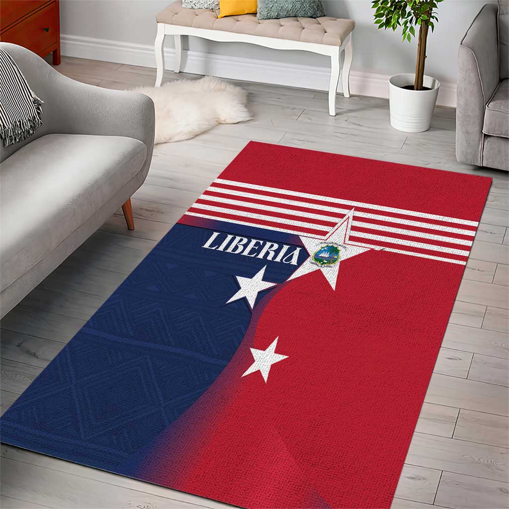 Liberia National Flag Day Area Rug All Hail Liberia Hail
