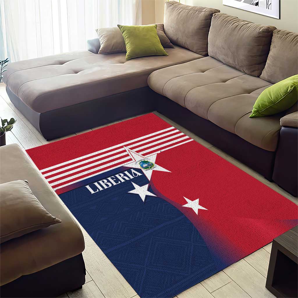 Liberia National Flag Day Area Rug All Hail Liberia Hail