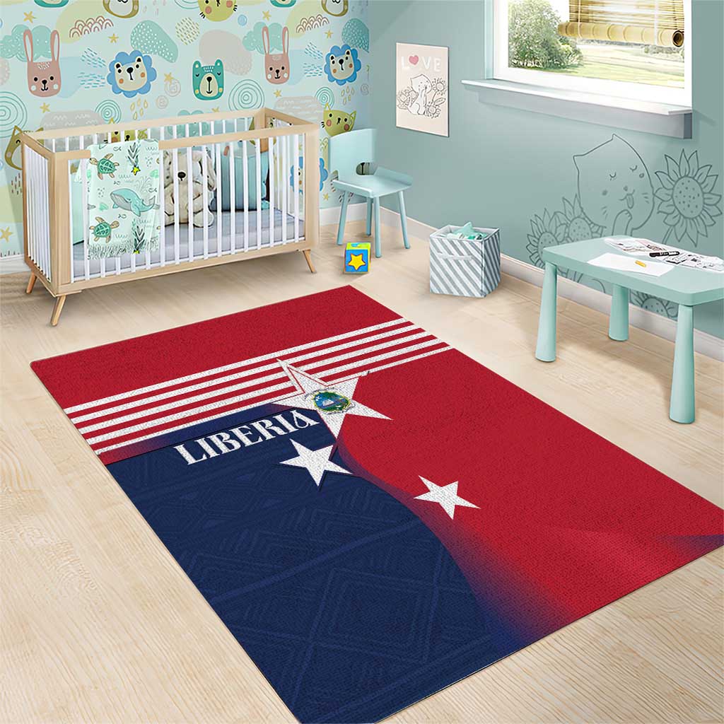 Liberia National Flag Day Area Rug All Hail Liberia Hail