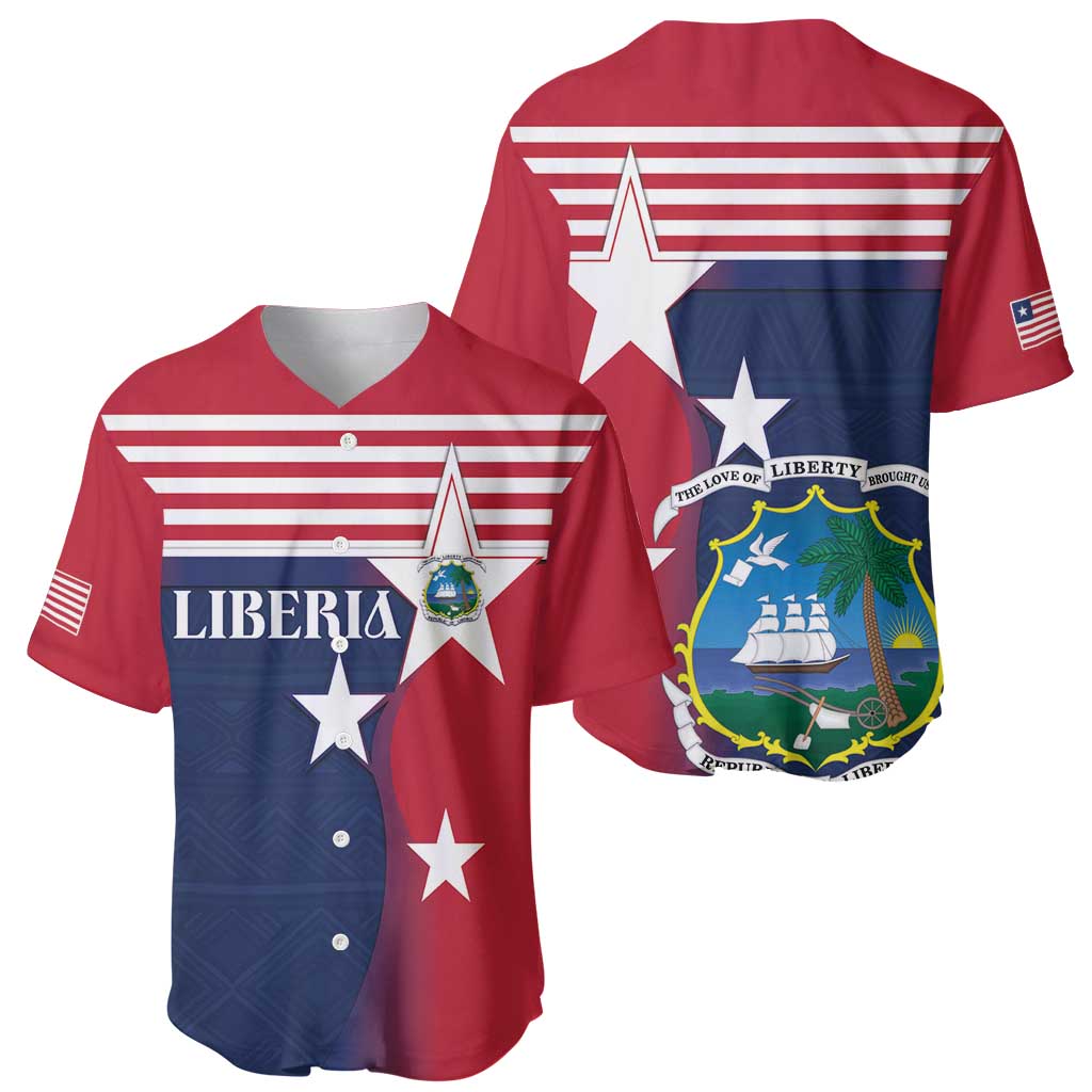 Liberia National Flag Day Baseball Jersey All Hail Liberia Hail