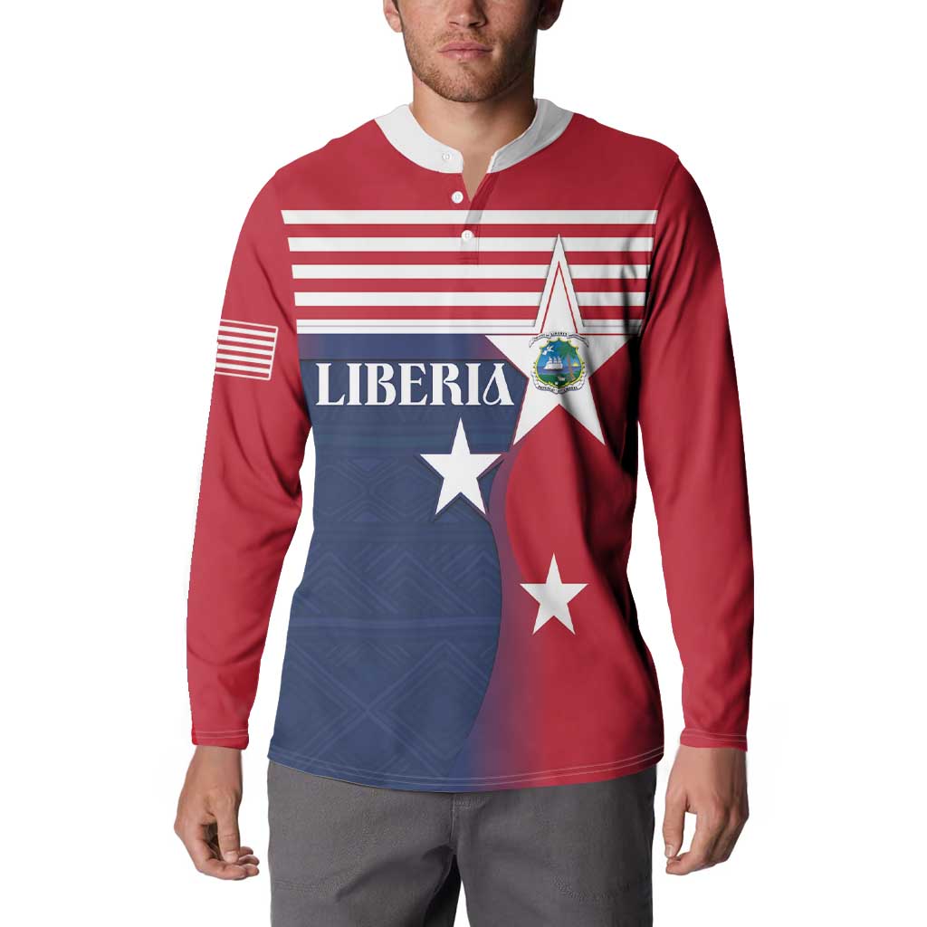Liberia National Flag Day Button Sweatshirt All Hail Liberia Hail