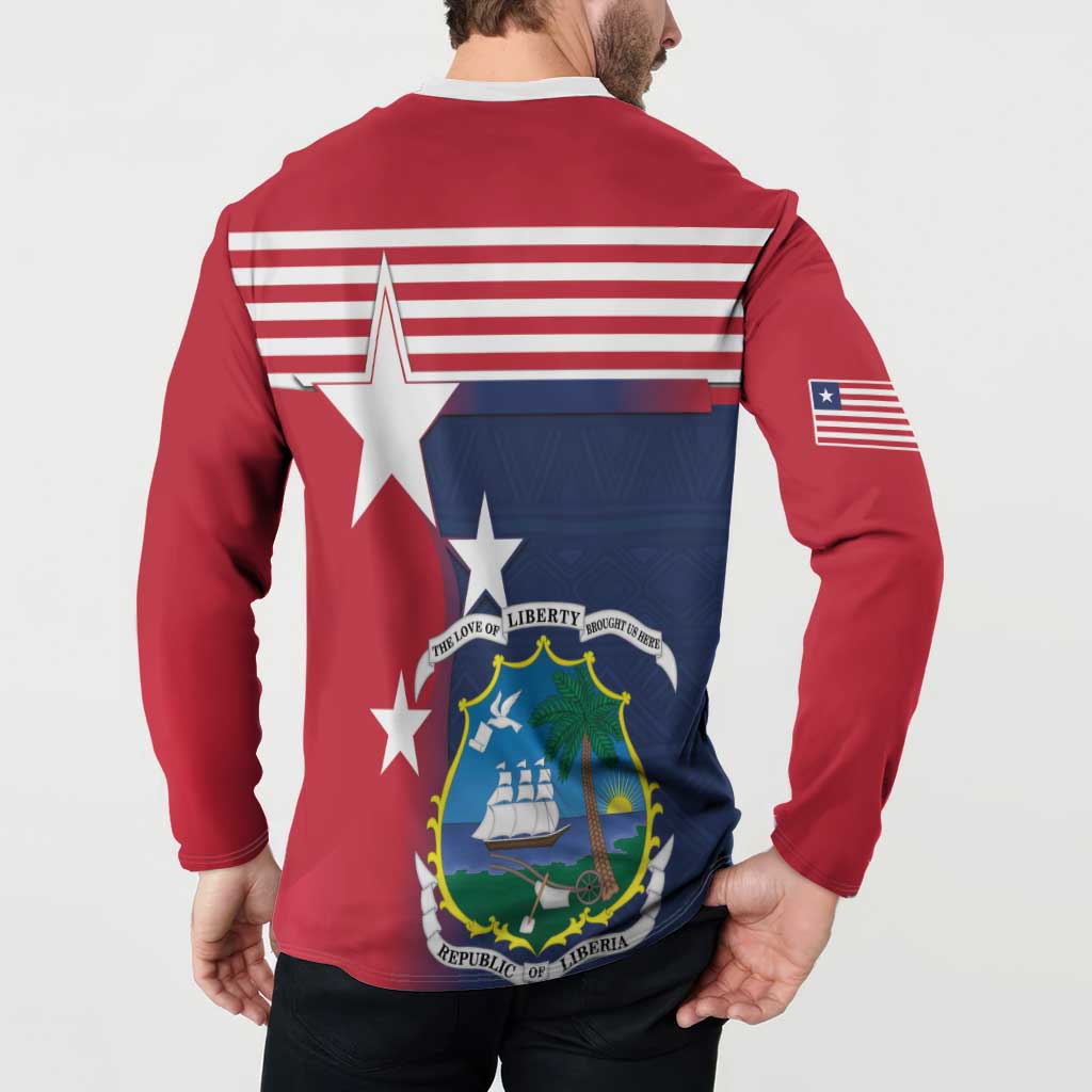 Liberia National Flag Day Button Sweatshirt All Hail Liberia Hail