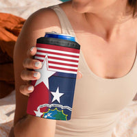 Liberia National Flag Day 4 in 1 Can Cooler Tumbler All Hail Liberia Hail