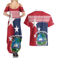 Liberia National Flag Day Couples Matching Summer Maxi Dress and Hawaiian Shirt All Hail Liberia Hail