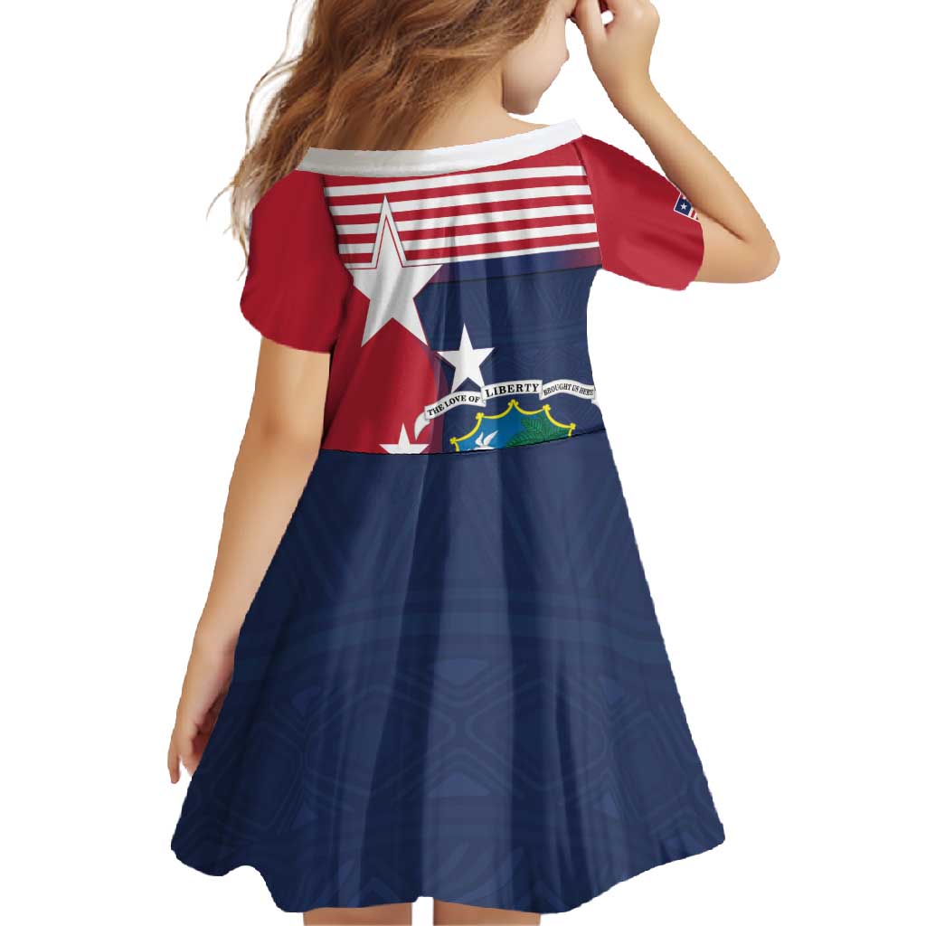 Liberia National Flag Day Family Matching Long Sleeve Bodycon Dress and Hawaiian Shirt All Hail Liberia Hail