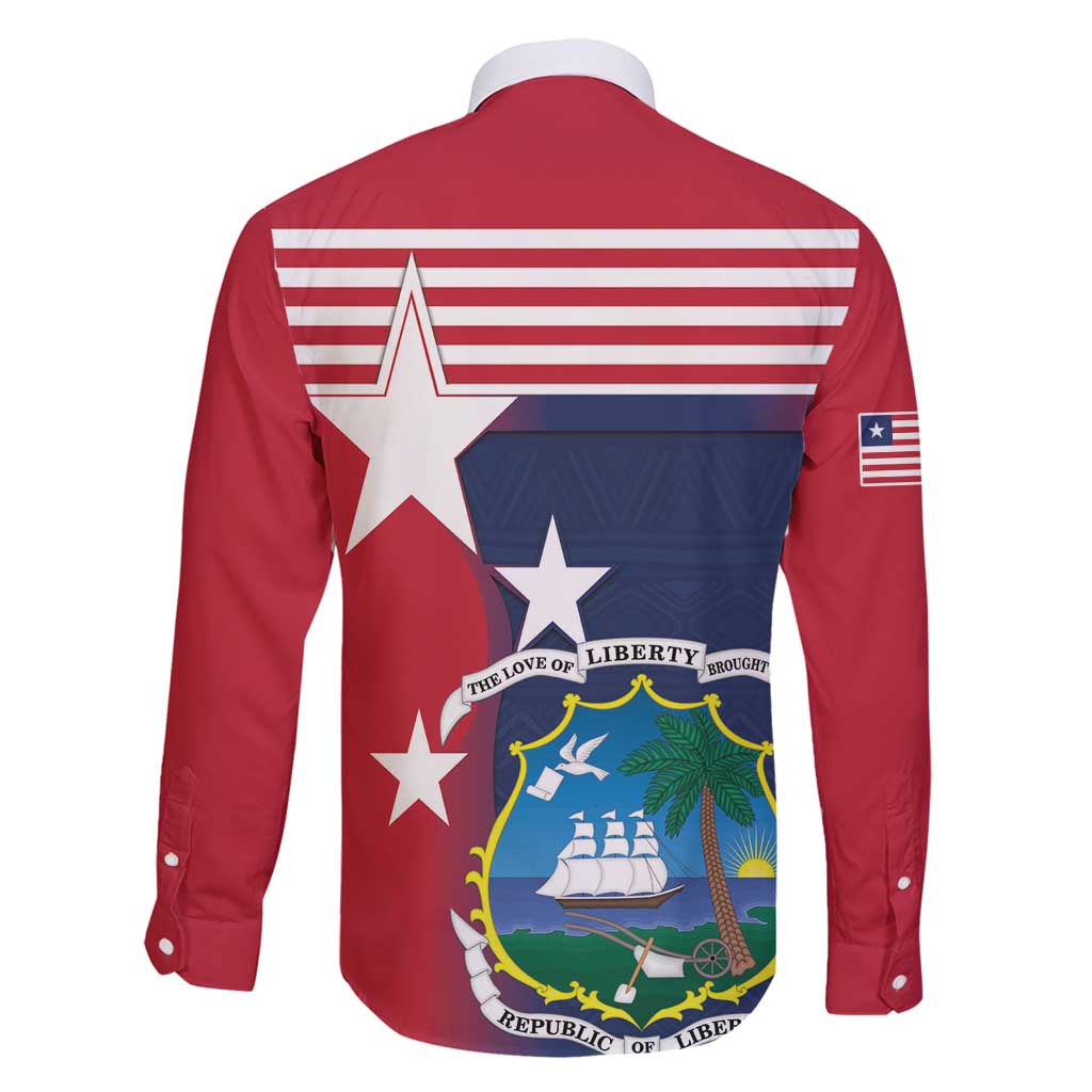 Liberia National Flag Day Family Matching Long Sleeve Bodycon Dress and Hawaiian Shirt All Hail Liberia Hail