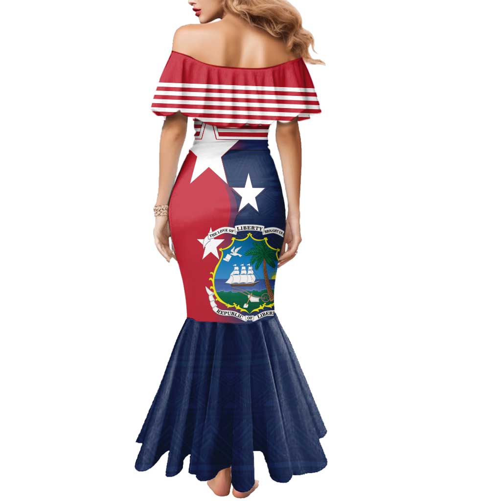 Liberia National Flag Day Family Matching Mermaid Dress and Hawaiian Shirt All Hail Liberia Hail