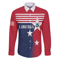 Liberia National Flag Day Family Matching Off The Shoulder Long Sleeve Dress and Hawaiian Shirt All Hail Liberia Hail