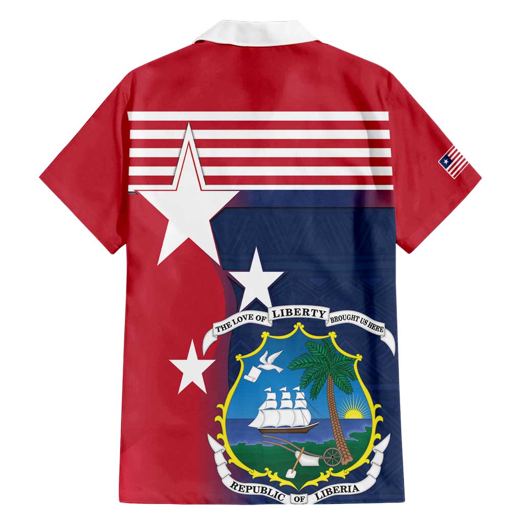 Liberia National Flag Day Family Matching Off Shoulder Short Dress and Hawaiian Shirt All Hail Liberia Hail