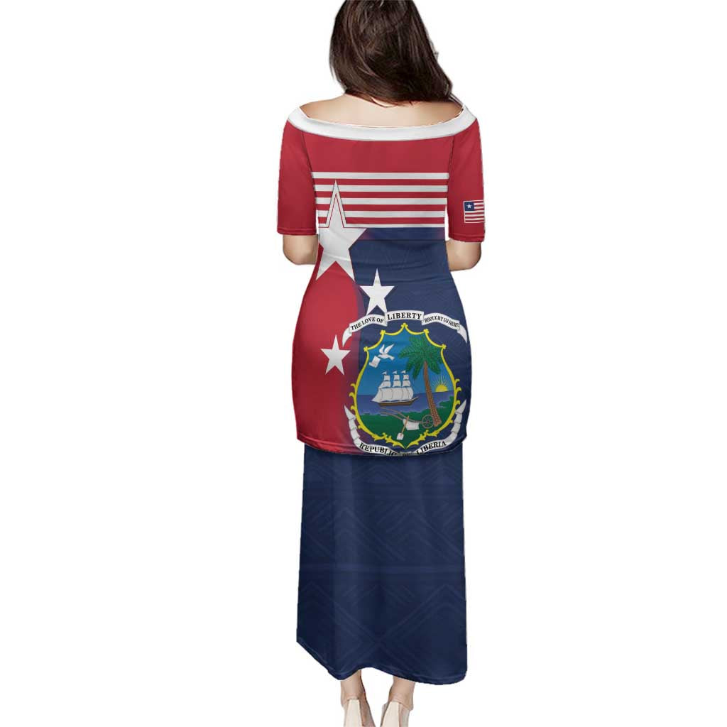 Liberia National Flag Day Family Matching Puletasi and Hawaiian Shirt All Hail Liberia Hail