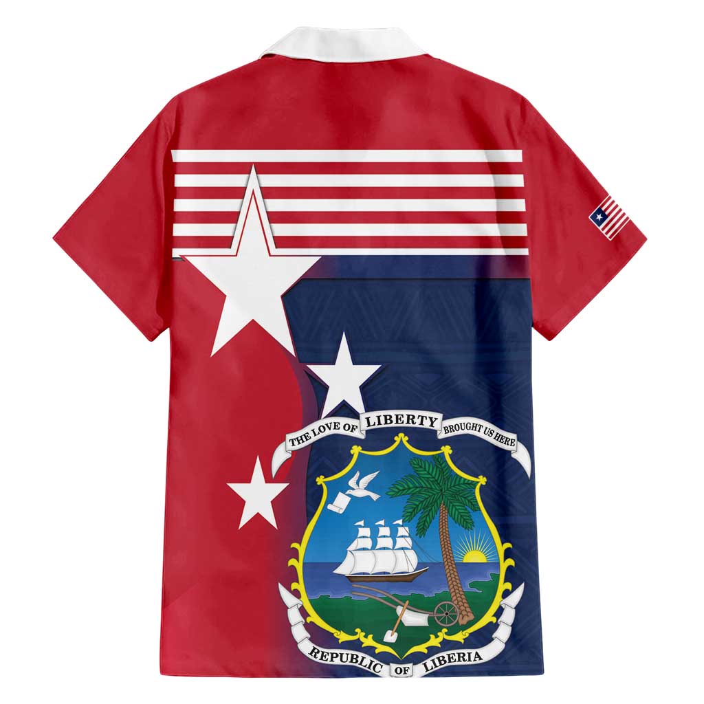 Liberia National Flag Day Family Matching Short Sleeve Bodycon Dress and Hawaiian Shirt All Hail Liberia Hail