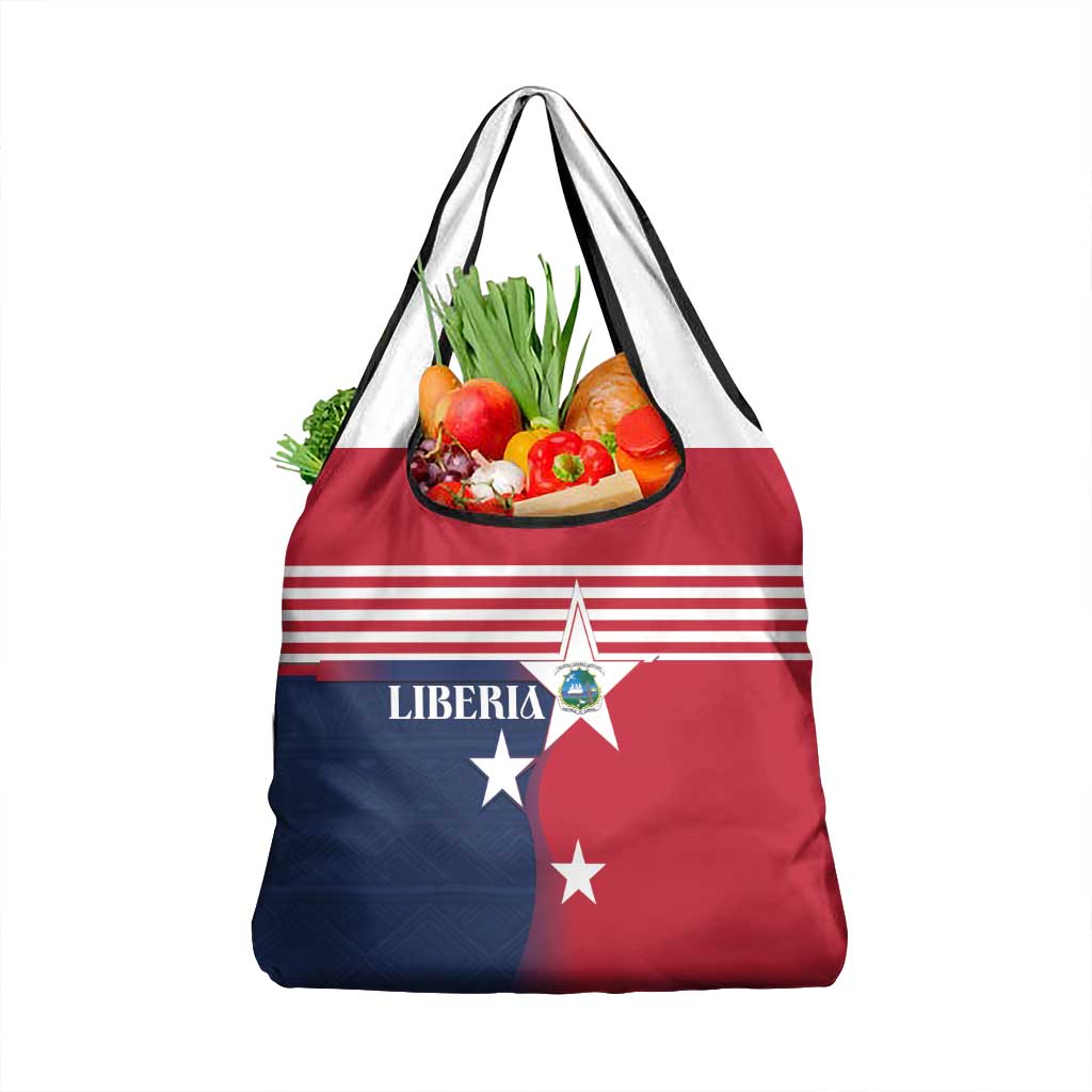 Liberia National Flag Day Grocery Bag All Hail Liberia Hail