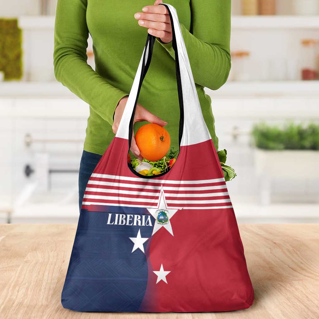 Liberia National Flag Day Grocery Bag All Hail Liberia Hail