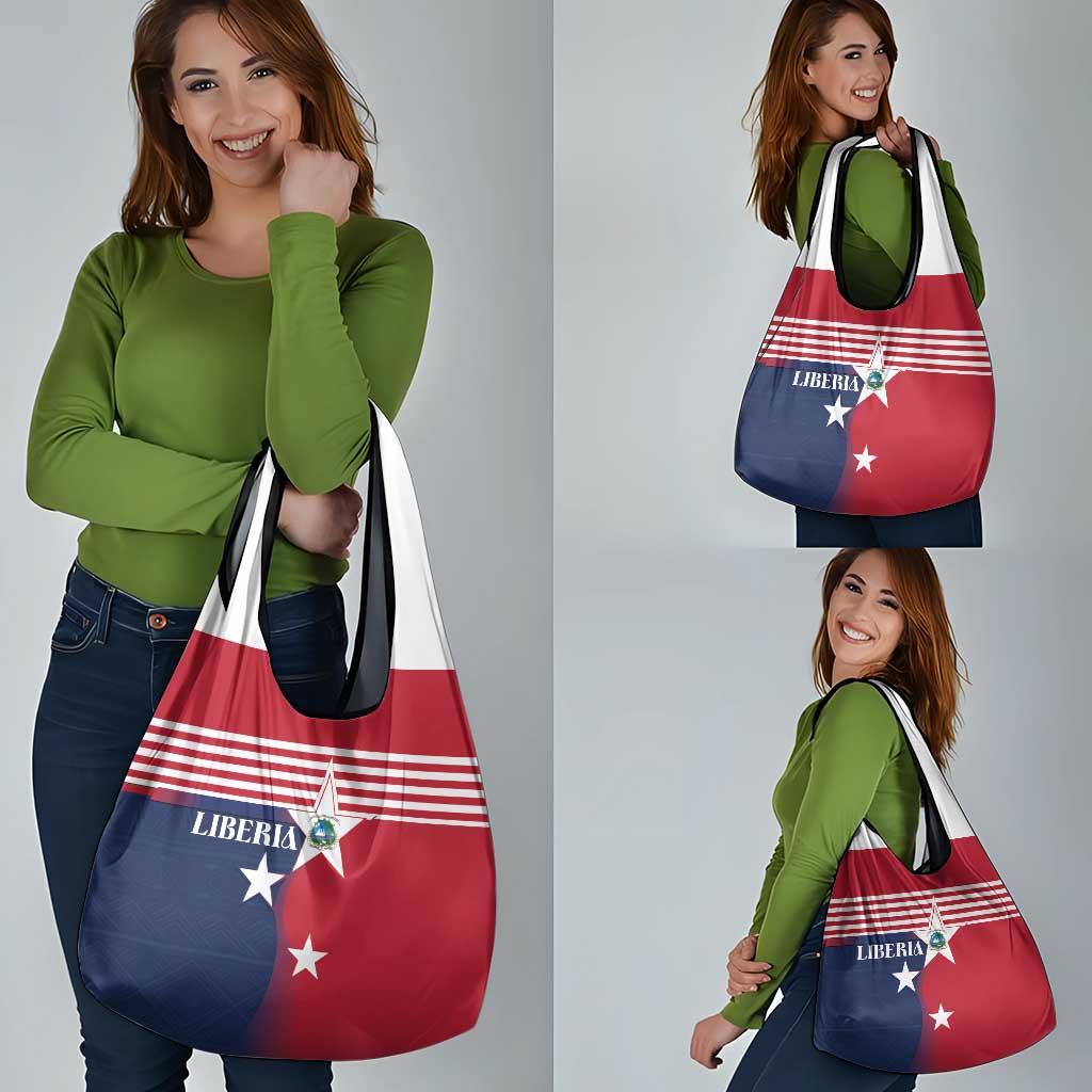 Liberia National Flag Day Grocery Bag All Hail Liberia Hail