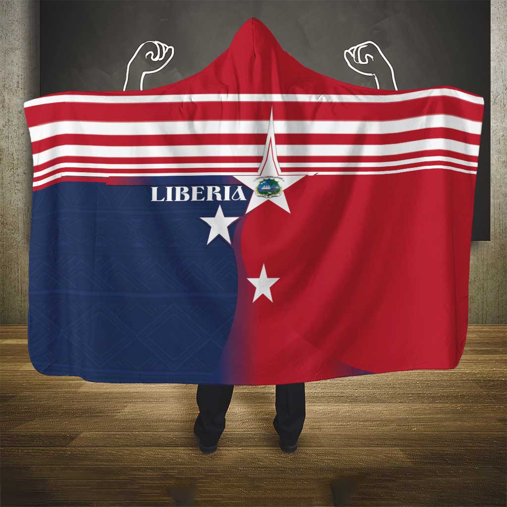 Liberia National Flag Day Hooded Blanket All Hail Liberia Hail