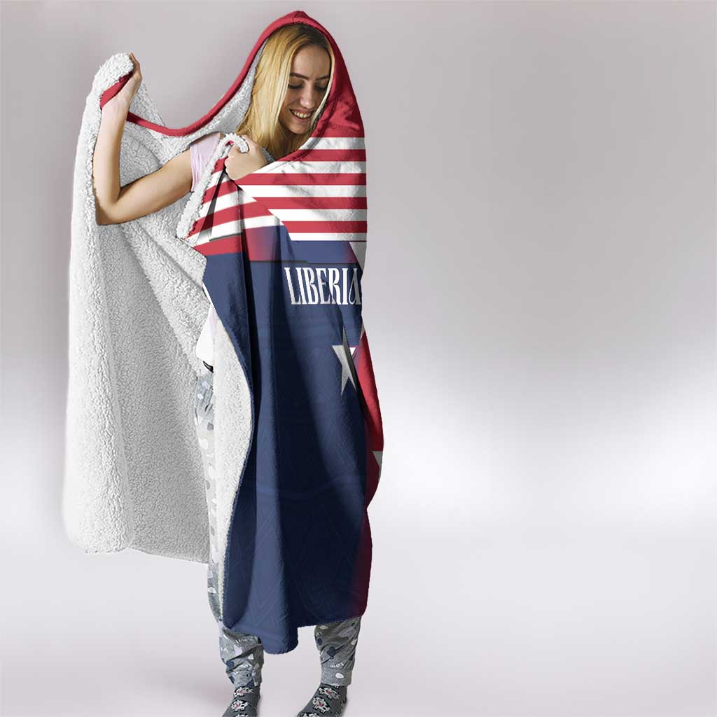 Liberia National Flag Day Hooded Blanket All Hail Liberia Hail