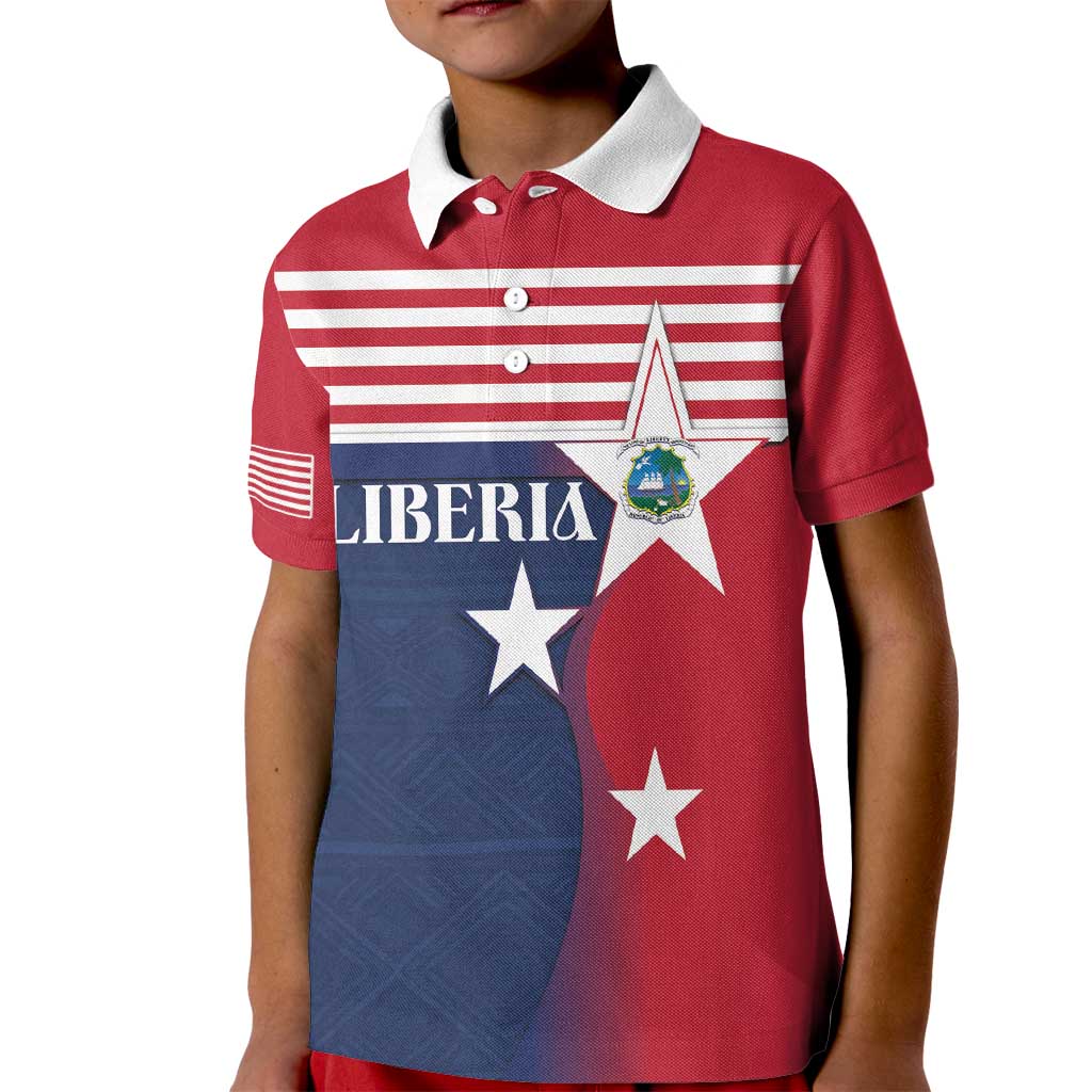 Liberia National Flag Day Kid Polo Shirt All Hail Liberia Hail