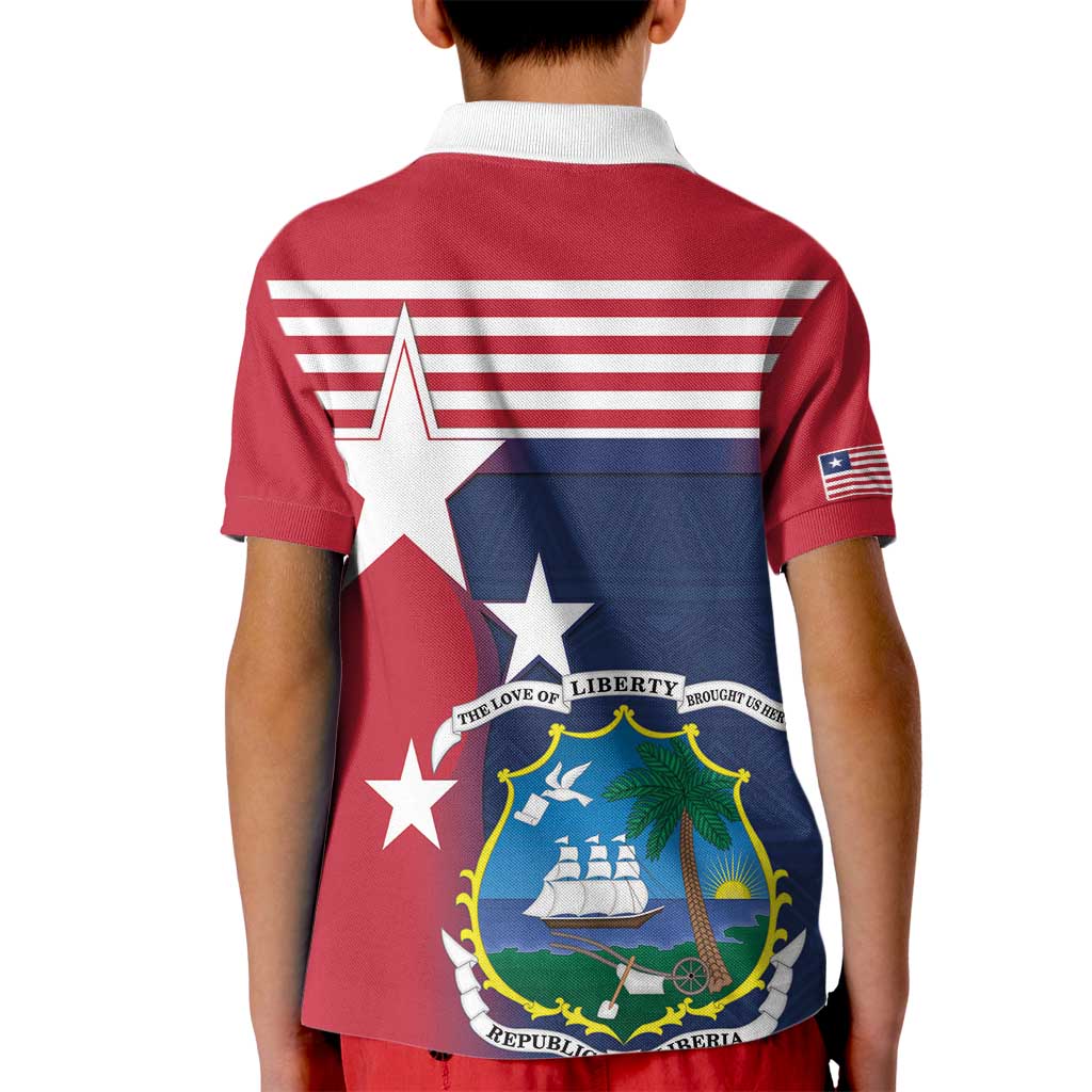 Liberia National Flag Day Kid Polo Shirt All Hail Liberia Hail