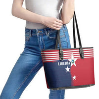 Liberia National Flag Day Leather Tote Bag All Hail Liberia Hail