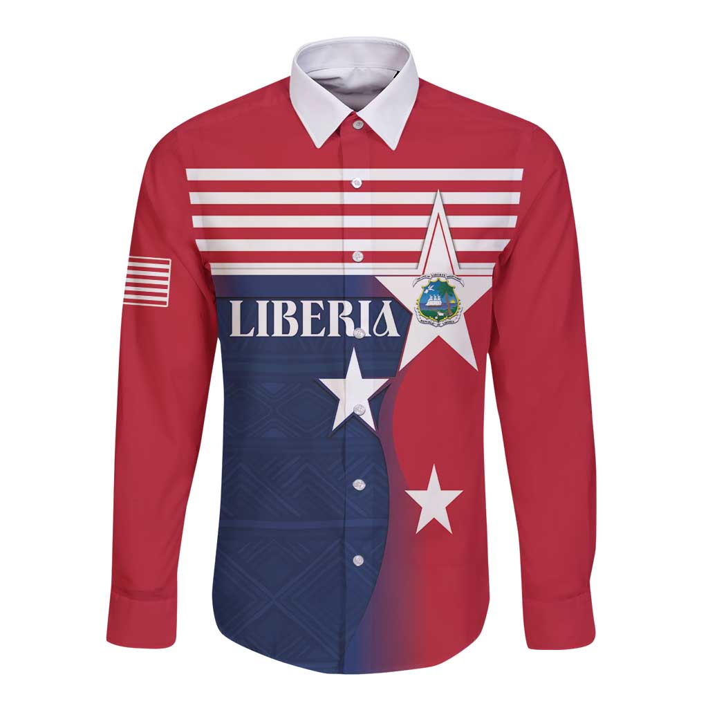 Liberia National Flag Day Long Sleeve Button Shirt All Hail Liberia Hail