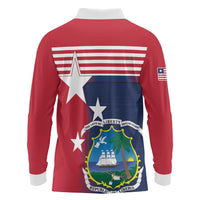 Liberia National Flag Day Long Sleeve Polo Shirt All Hail Liberia Hail