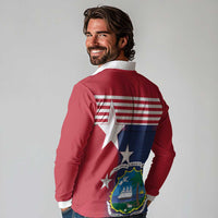 Liberia National Flag Day Long Sleeve Polo Shirt All Hail Liberia Hail