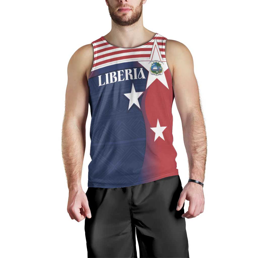 Liberia National Flag Day Men Tank Top All Hail Liberia Hail