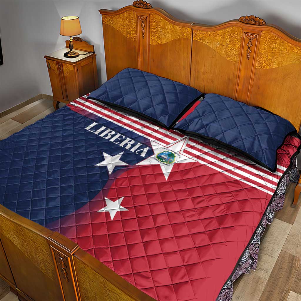 Liberia National Flag Day Quilt Bed Set All Hail Liberia Hail