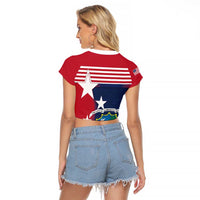 Liberia National Flag Day Raglan Cropped T Shirt All Hail Liberia Hail