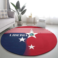 Liberia National Flag Day Round Carpet All Hail Liberia Hail