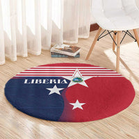 Liberia National Flag Day Round Carpet All Hail Liberia Hail