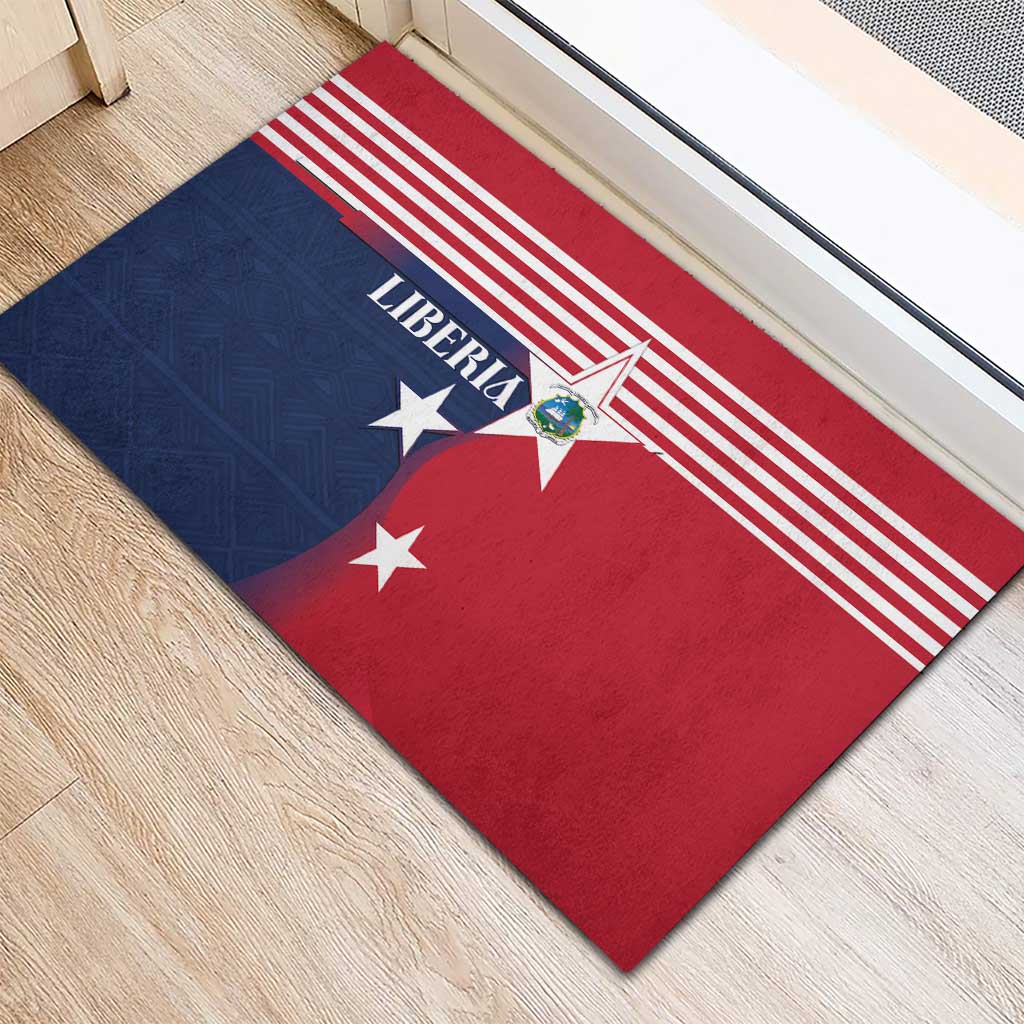 Liberia National Flag Day Rubber Doormat All Hail Liberia Hail