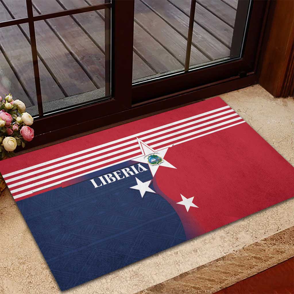 Liberia National Flag Day Rubber Doormat All Hail Liberia Hail