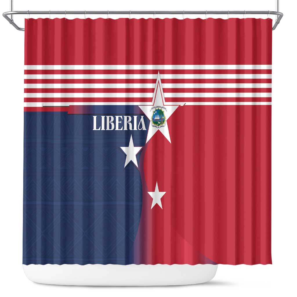 Liberia National Flag Day Shower Curtain All Hail Liberia Hail