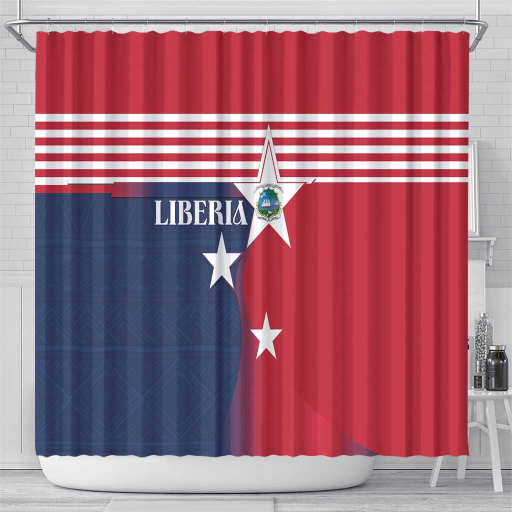Liberia National Flag Day Shower Curtain All Hail Liberia Hail